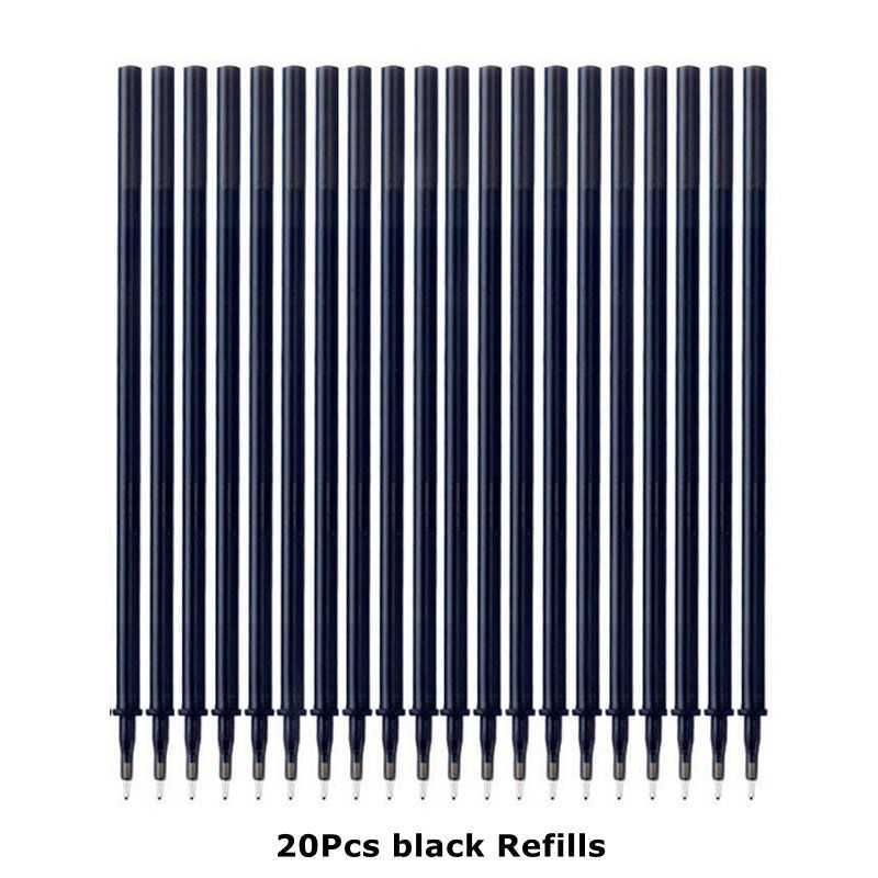 20pcs Black Refills-0.5mm Bullet Tip