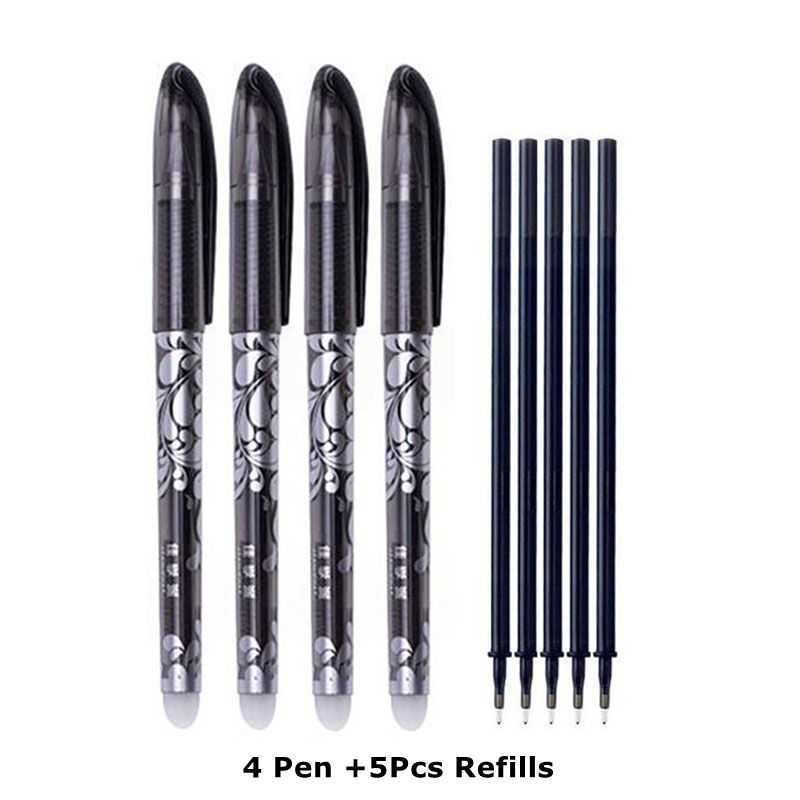 4 Pen 5 Refills d-0.5mm Bullet Tip
