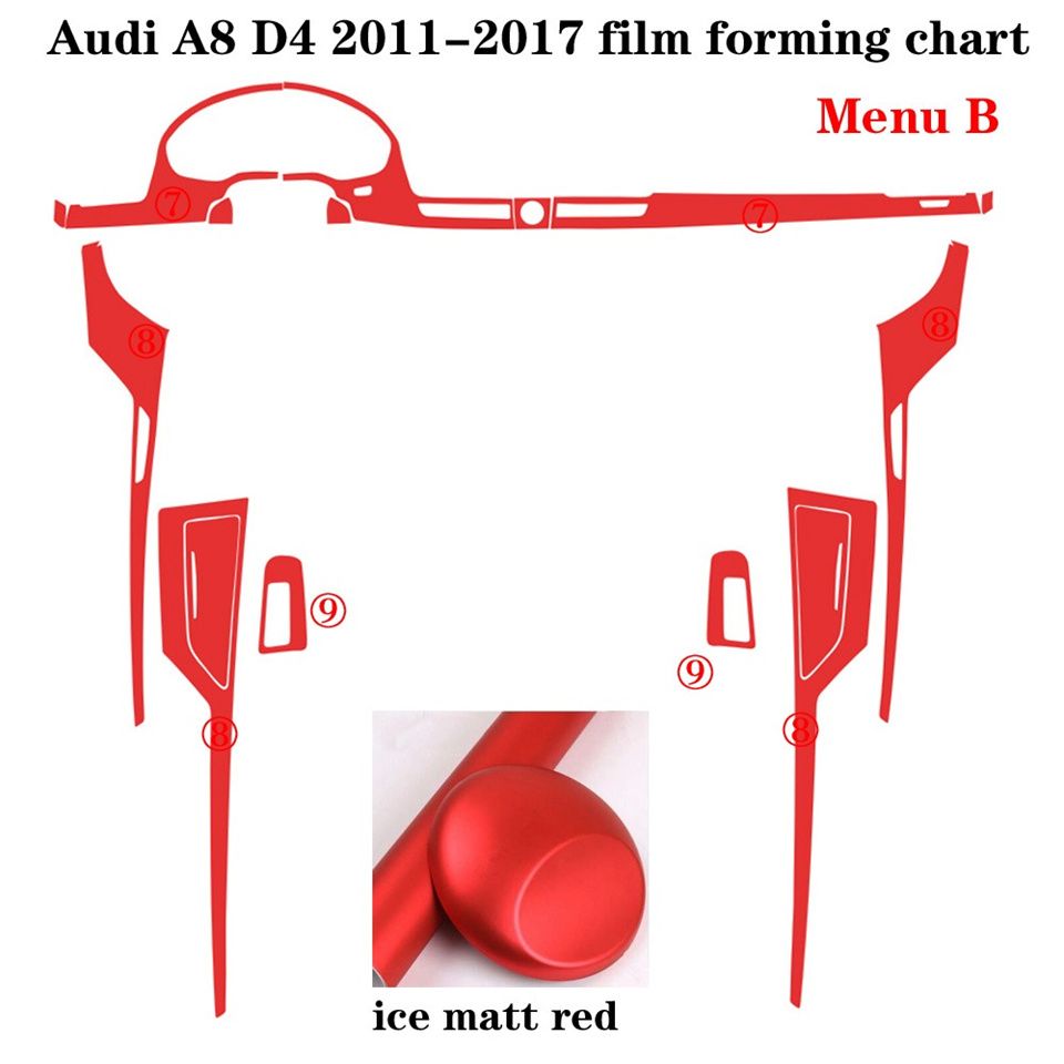 menu B ijsmatt rood