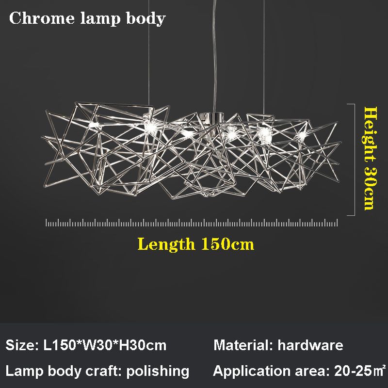 L150-W30-H30 cm Luce calda senza telecomando