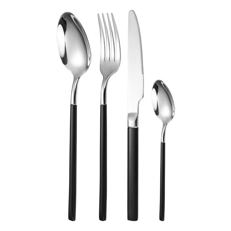 SilverBlack 4PCS-SET