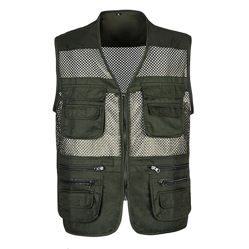 army green mesh vest