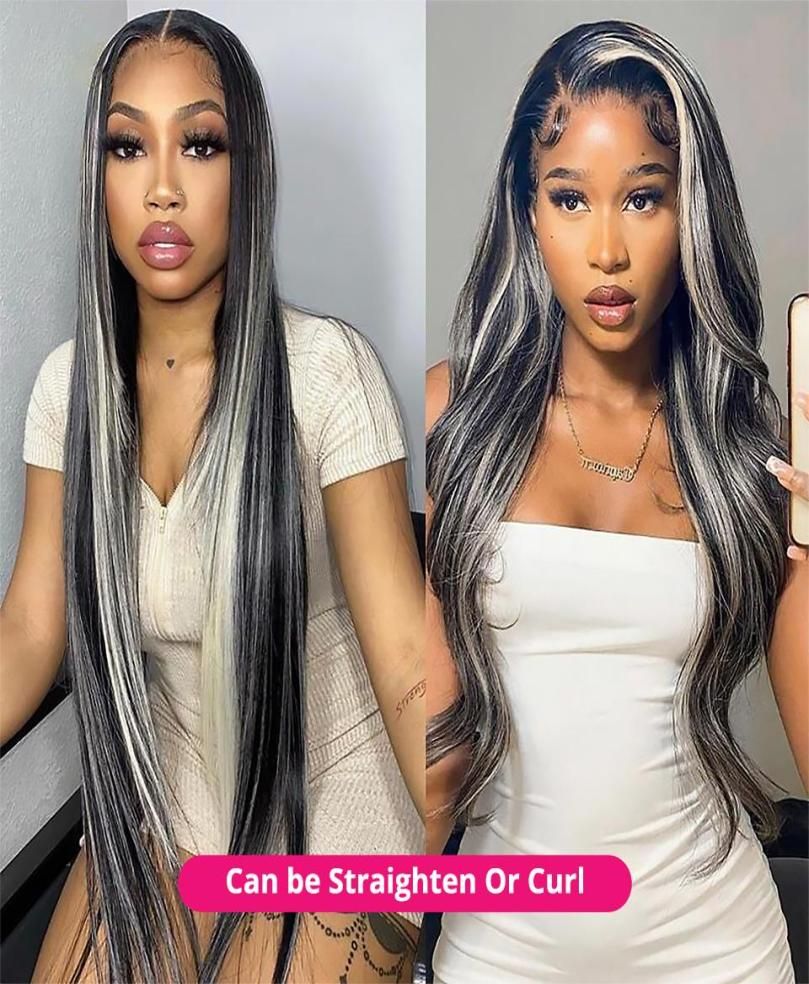 2432 Inch Grey Long Highlight Human Hair Wig Ombre Transparent HD Lace Front Wig 13x4 Curly Hair Women039s Natural Hairline Fa3585442 2432 Inch Grey Long Highlight Human Hair Wig Ombre Transparent HD Lace Front Wig 13x4 Curly Hair Women039s Natural Hairline Fa3585442