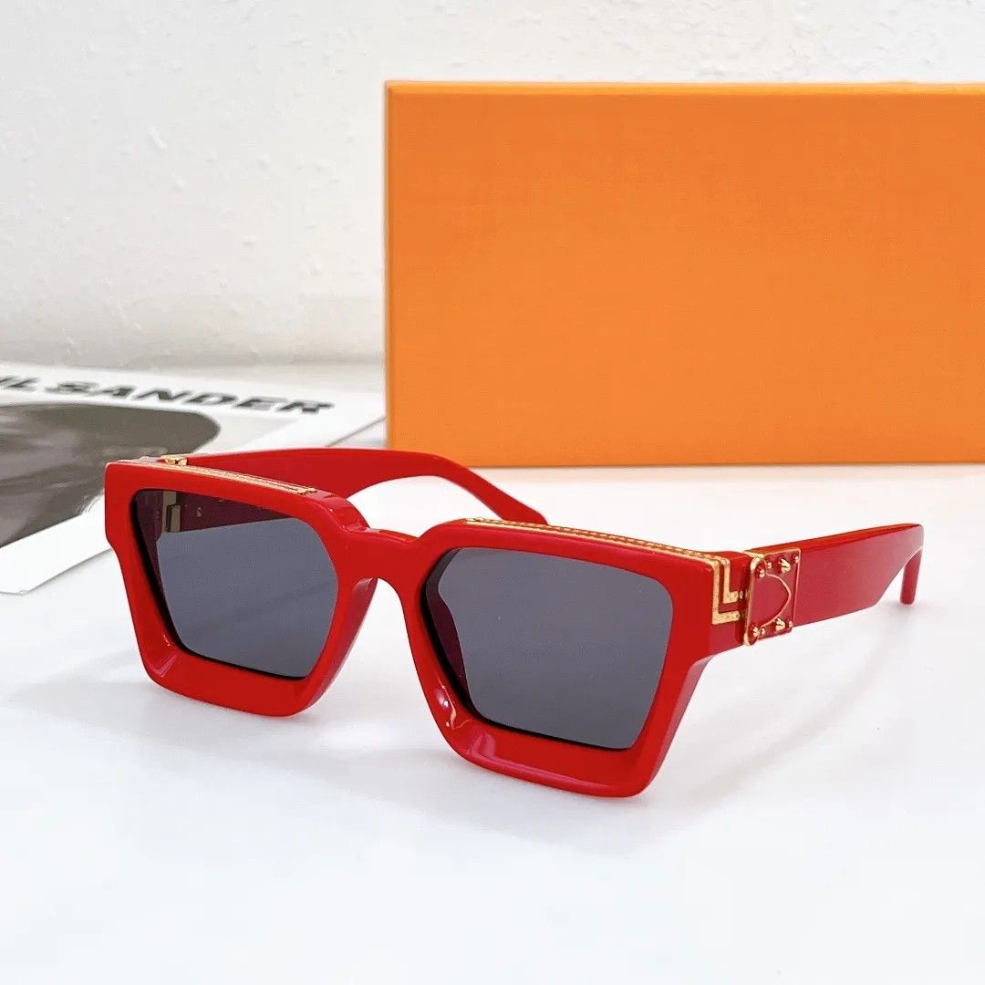 Louis Vuitton Red Z1165W 1.1 Millionaires Square Sunglasses Louis