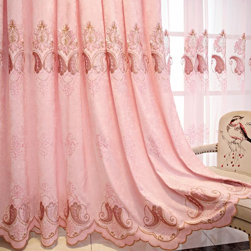 pink curtain