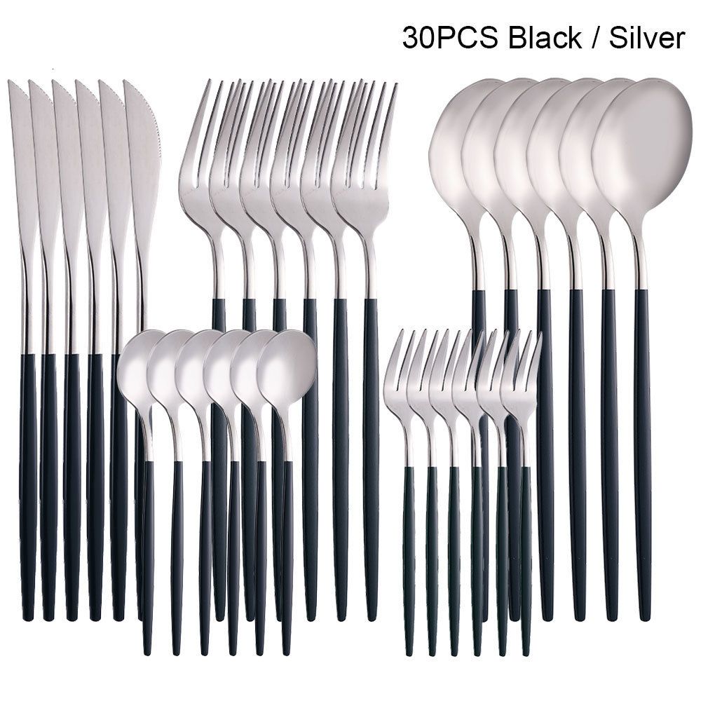 silver black 30pcs