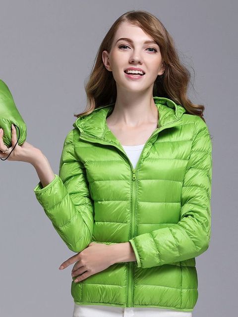 green hooded