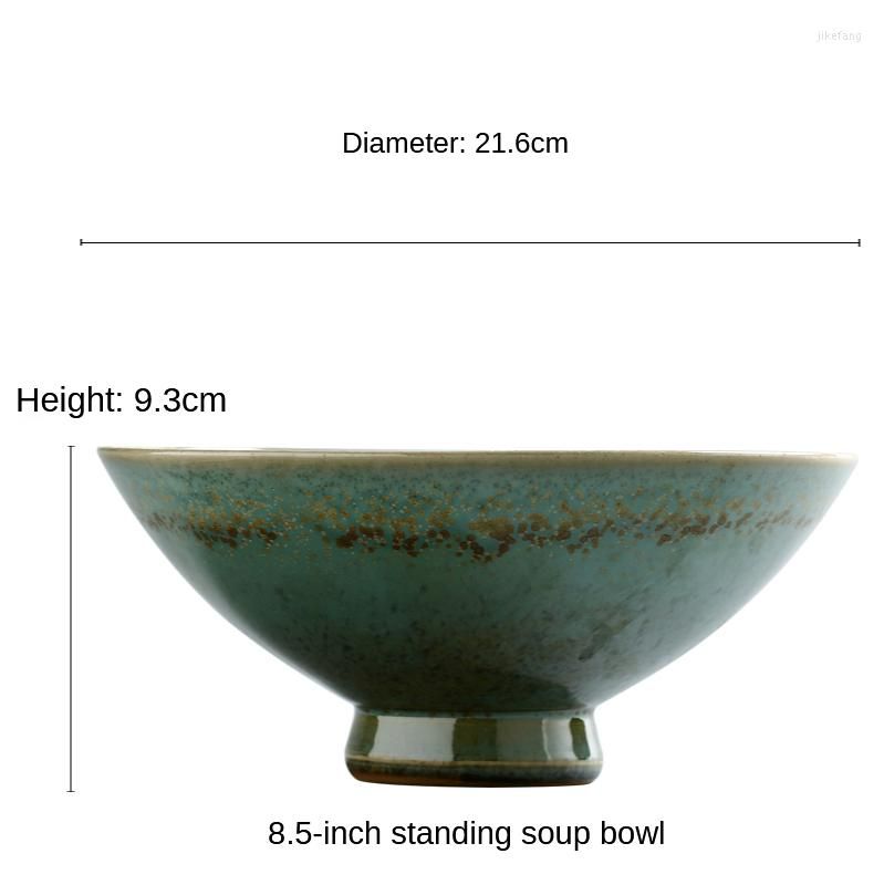 7.5inch Japonais Ménage nouilles Bol à soupe en céramique avec