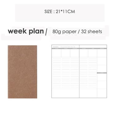 week plan 32 sheets
