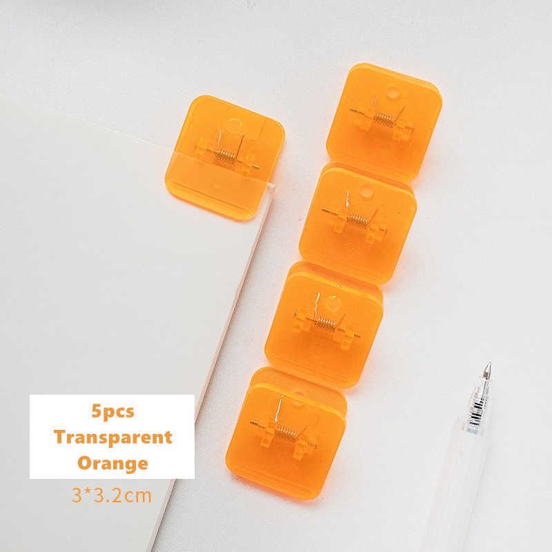 5pcs Clear Orange