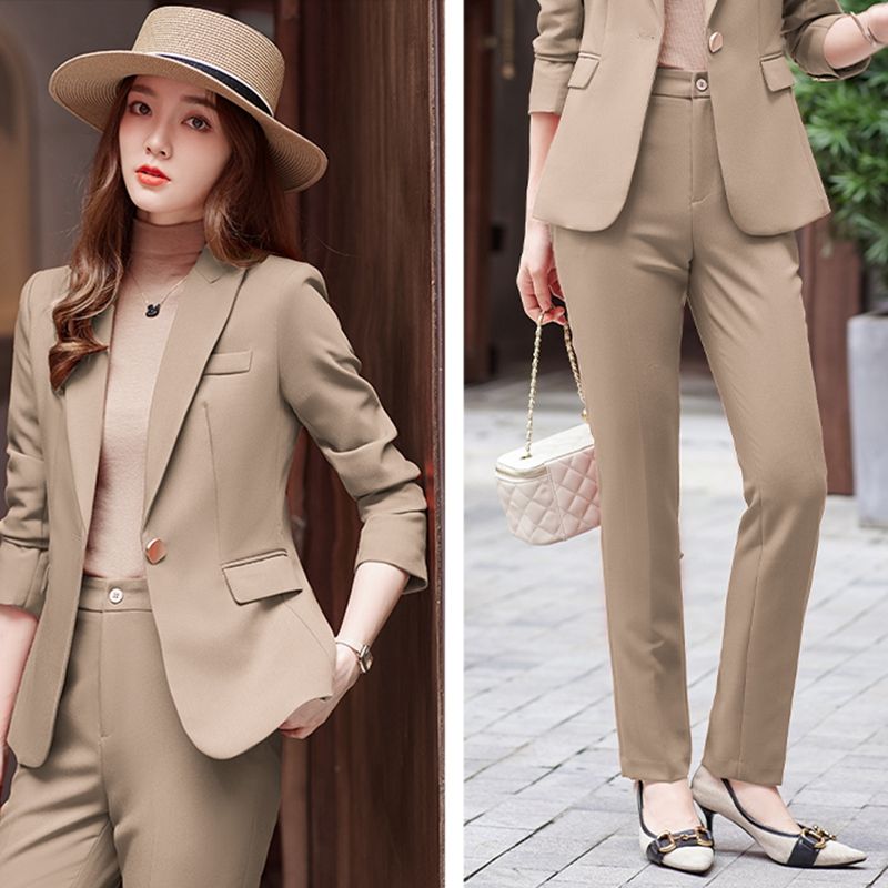 Khaki blazer pants