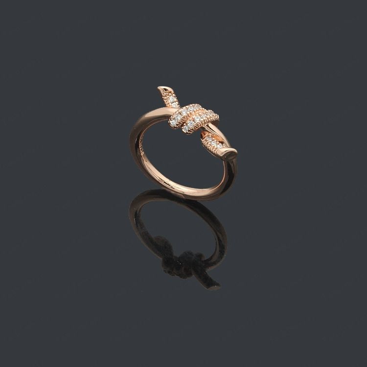 Rose gold with diamonds