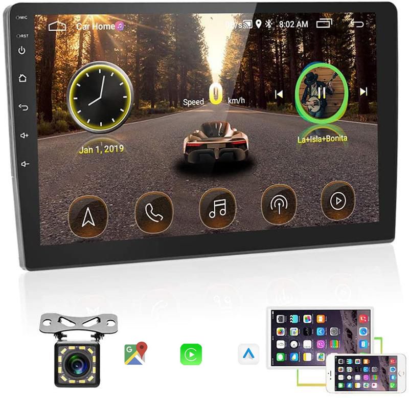 DVD CarPlay Android Monitor de 10.1 pulgadas ESTEREO CON CAMINO DE COMPARACIￓN Soporte