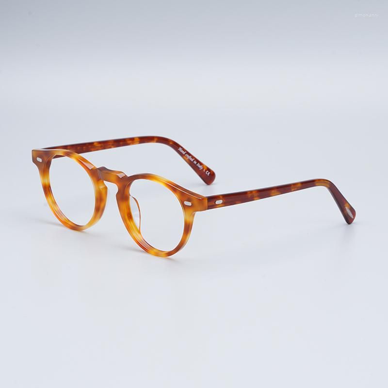 Gregory peck Vintage optical glasses frame Wood Men Women Brand