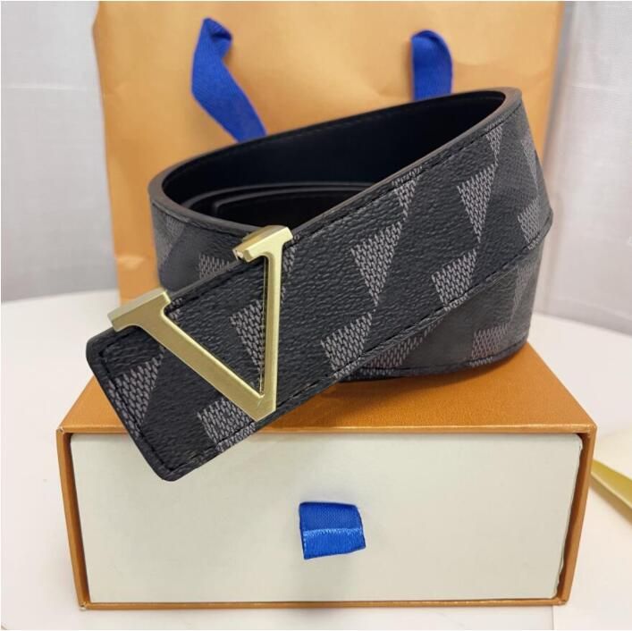 Hebilla De Moda Cinturón De Cuero Genuino Ancho 40 Mm 18 Estilos Louise  Viuton Louis Vuitton Lv Alta Calidad Con Caja Diseñador Hombres Mujeres Cinturones  Para Hombre AAA208 De 85,35 €