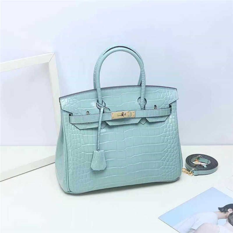 Crocodile Platinum Sac vert clair 25 cm