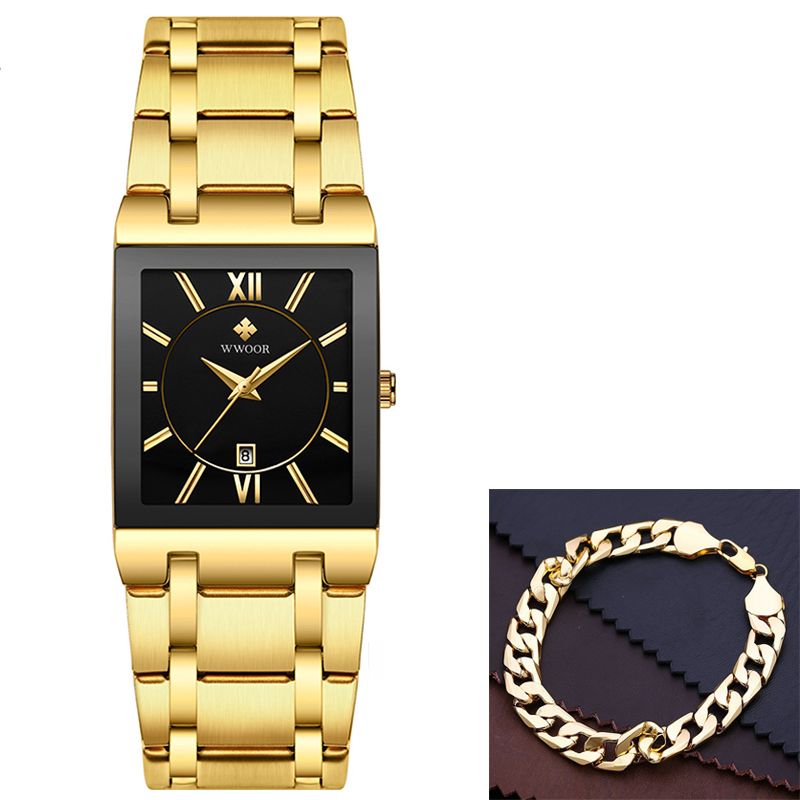 gold blk bracelet