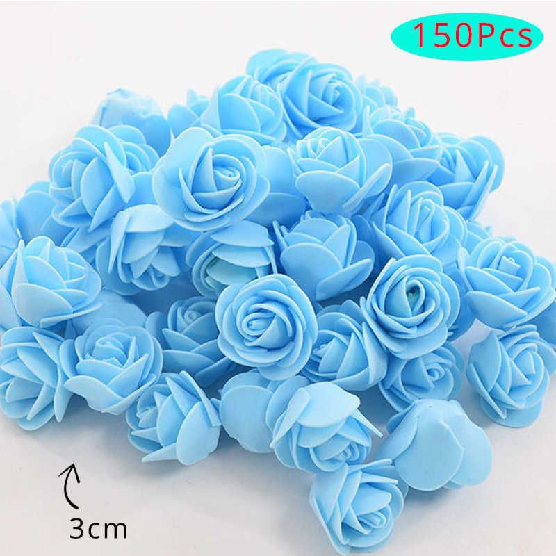 Flor azul 150pcs