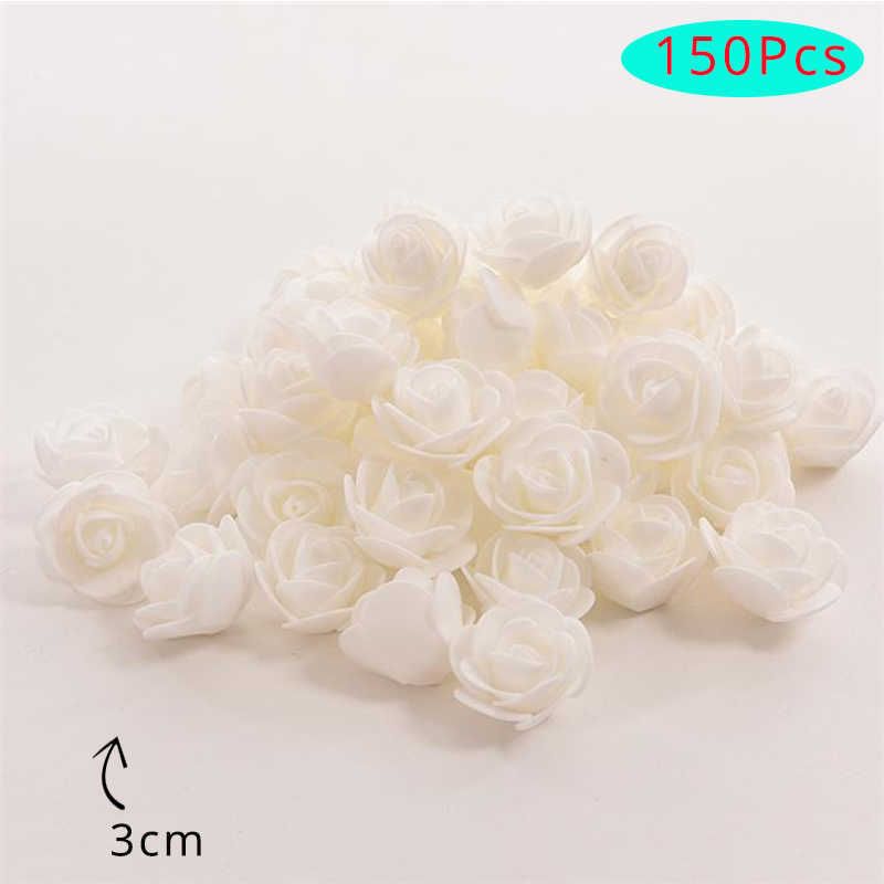 150pcs flor blanca