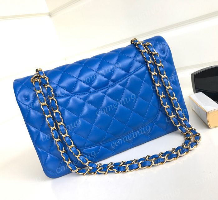 2023 Original Medium Lambskin Quilted Bag New Colors Womens Caviar Calfskin Double  Flap Shoulder Bags Blue Crossbody Chain Purse Handbags With Box Gold HW 10A  From Comeinu9, $274.52