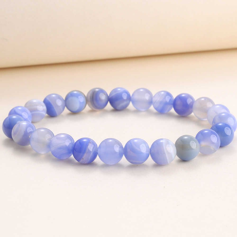 Silk Wrapped Agate Sky Blue