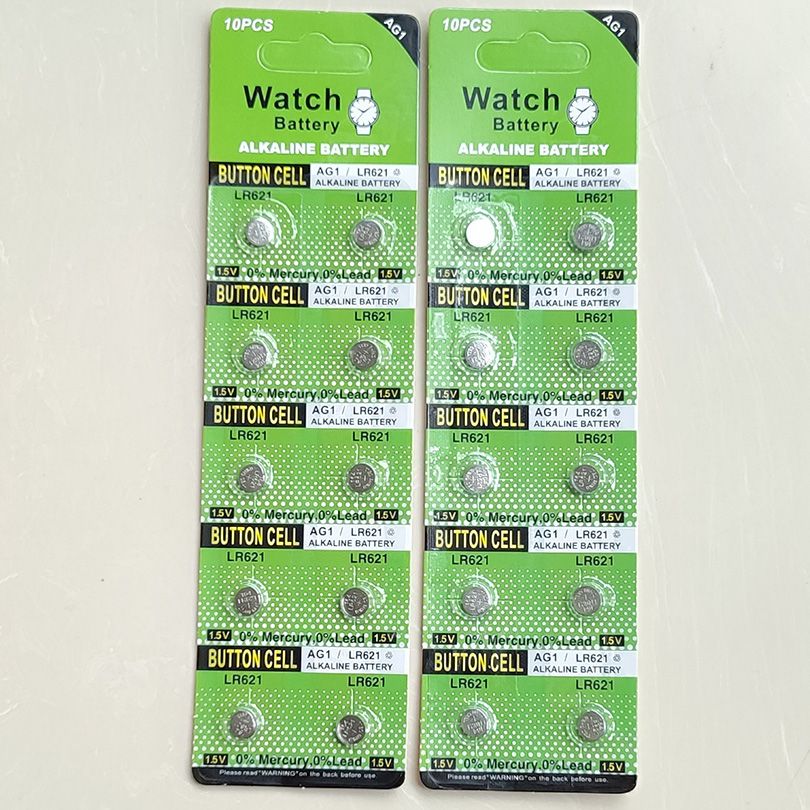 1.5V AG1 LR621 Button Cells Battery Alkaline Watch Batteries SR621 364A  From Eastred, $80.58