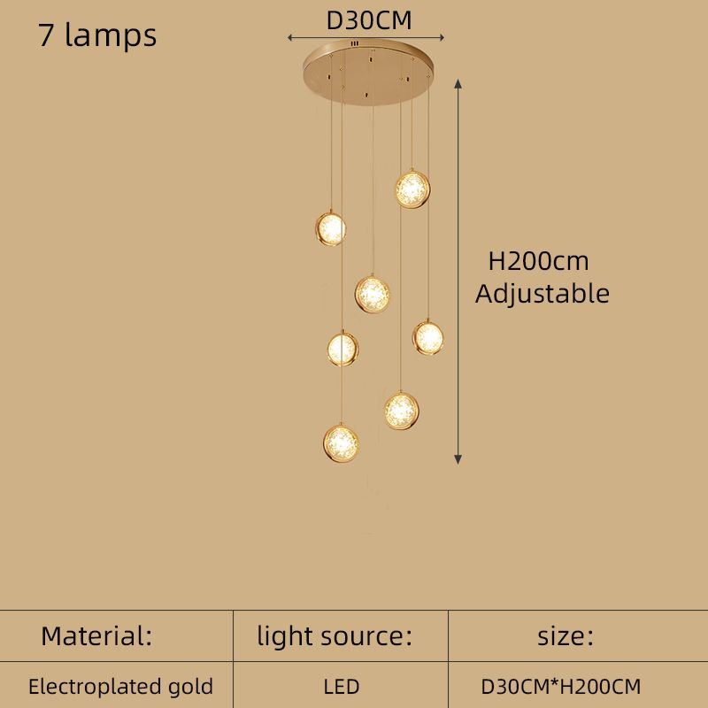 7 lamp białych światła