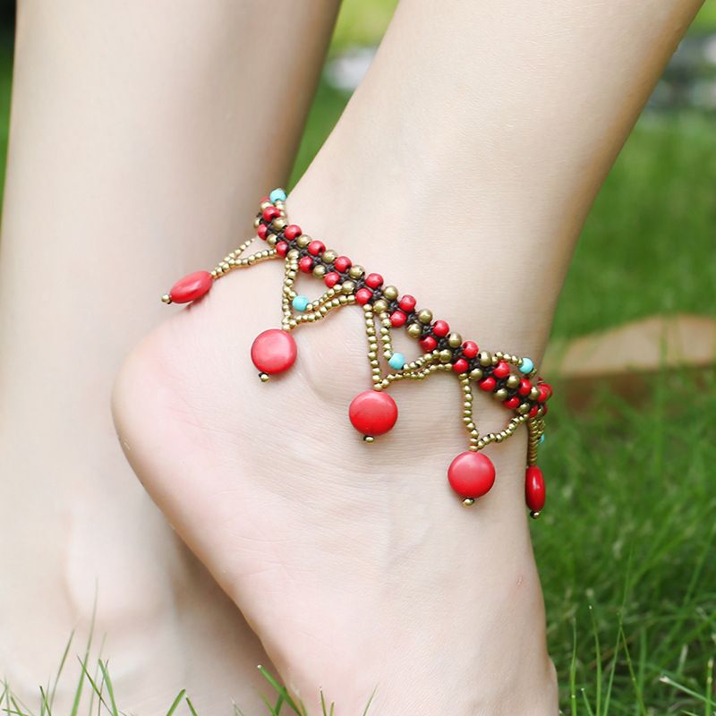 Modèle 3 Anklet rouge Chine