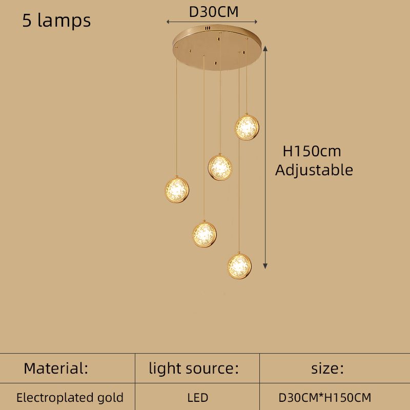 5 Lampen weißes Licht