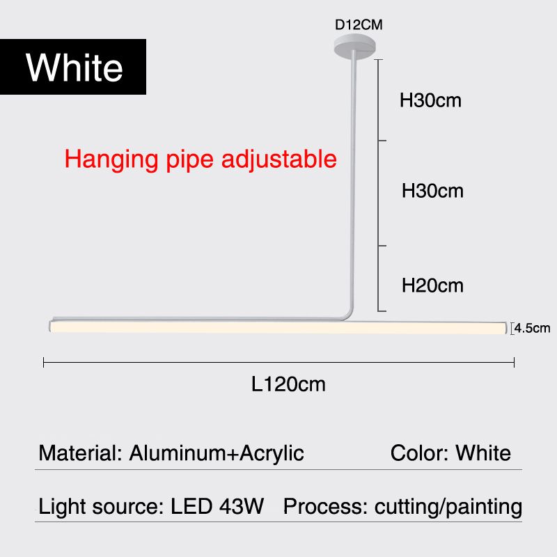 White L120cm Warm light