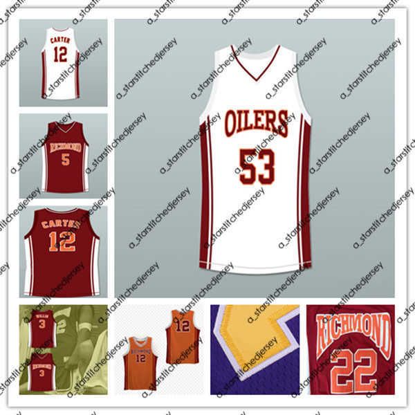 Richmond High School 'Coach Carter' Oilers Custom Basketball Jersey (Maroon)