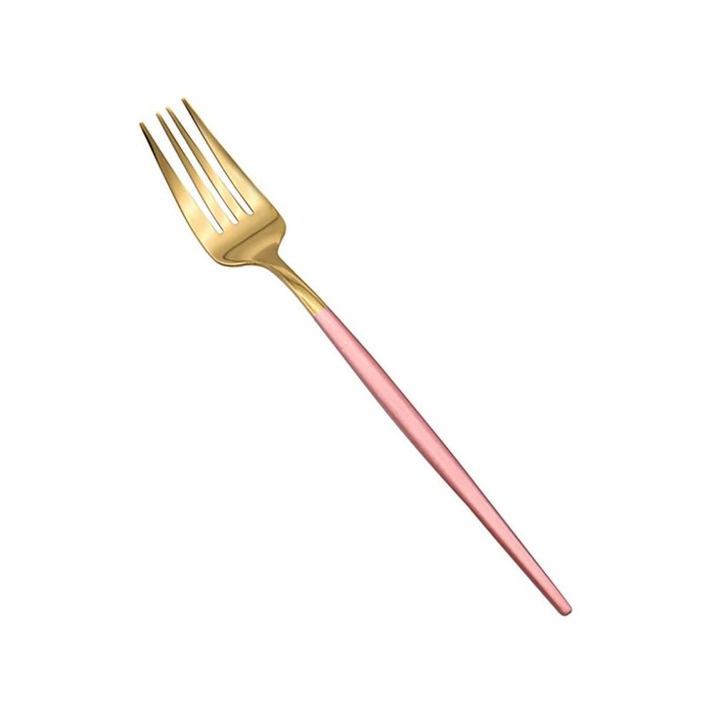 Roze gouden vork