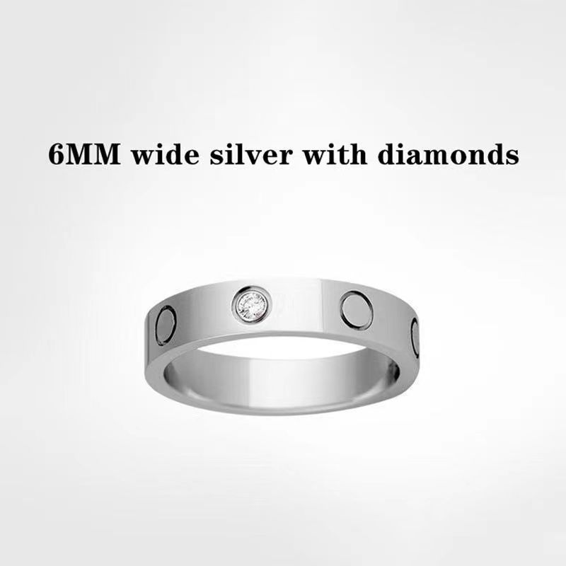 6mm silver (med diamant)