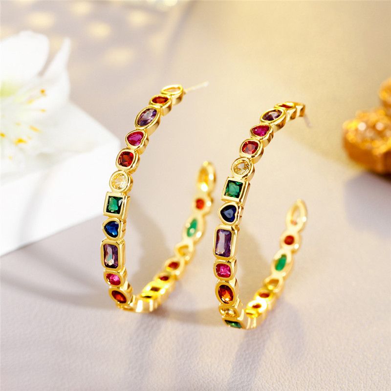 Gold Colorful CZ