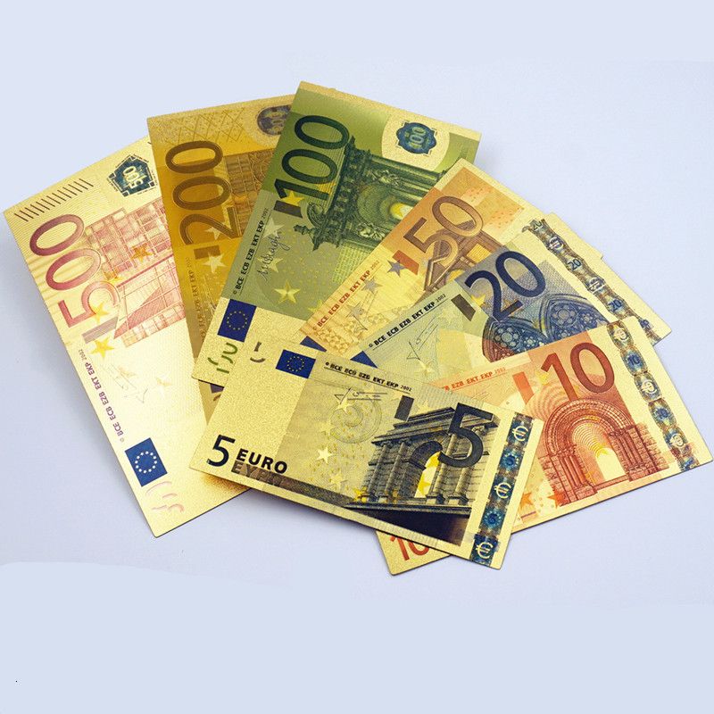 7 stks kleurrijke euro