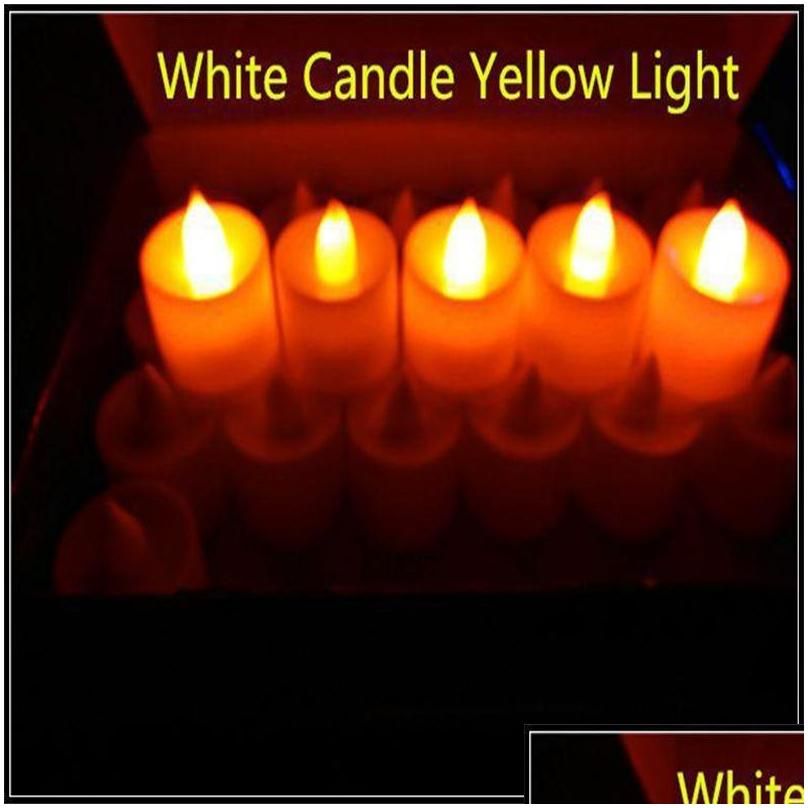 شمعة بيضاء ضوء أصفر