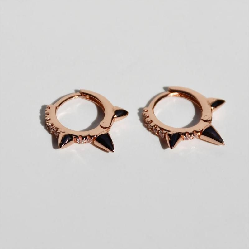 1pair rosegold 7,5 mm