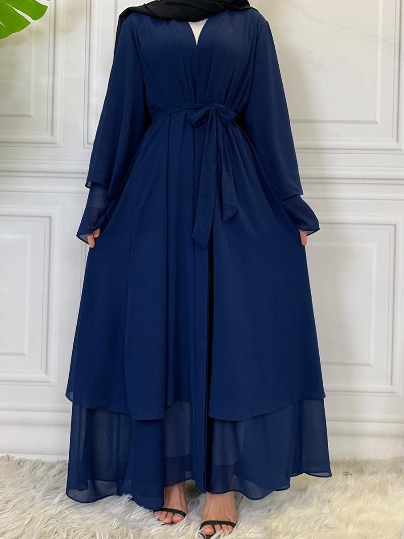 Granatowy abaya s