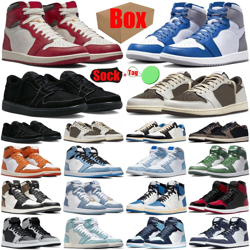 Darts Archaic Potential With Box Black Phantom 1 1s basketball shoes for mens womens Jumpman lows  high travis scotts