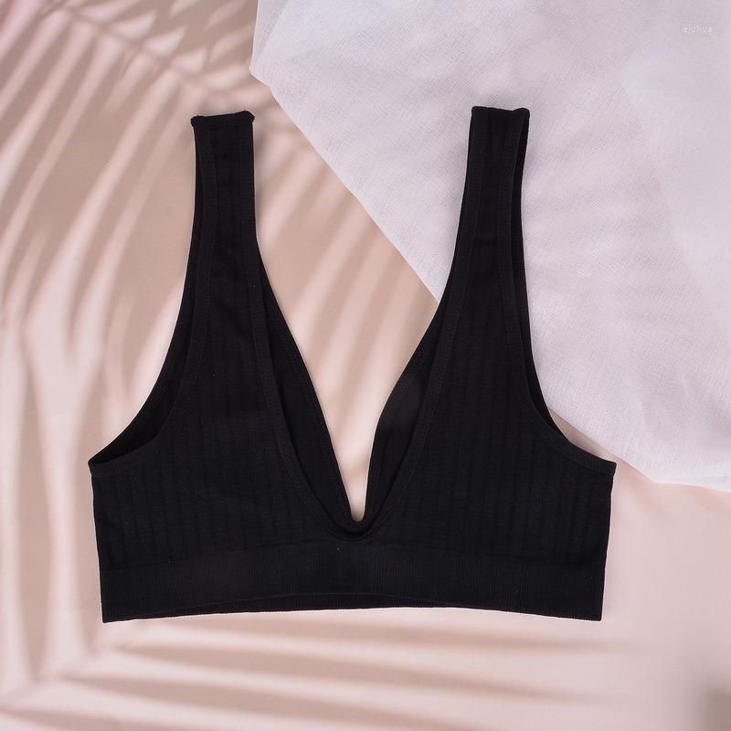 Unlined bra black