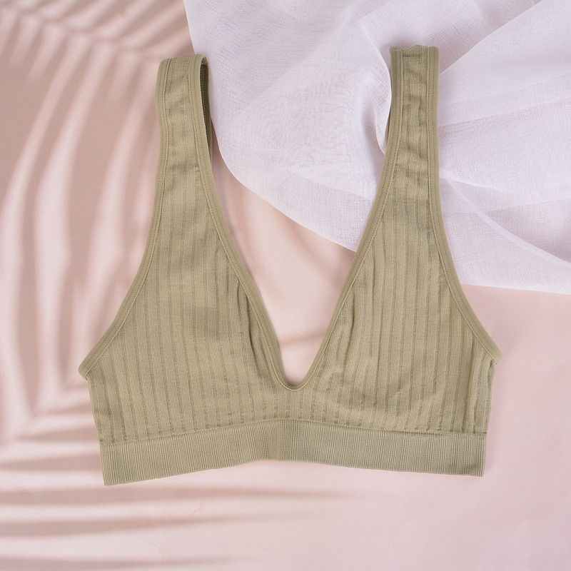 Unlined bra khaki