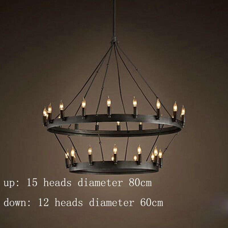 Double 27 Heads Free LED Light Golden