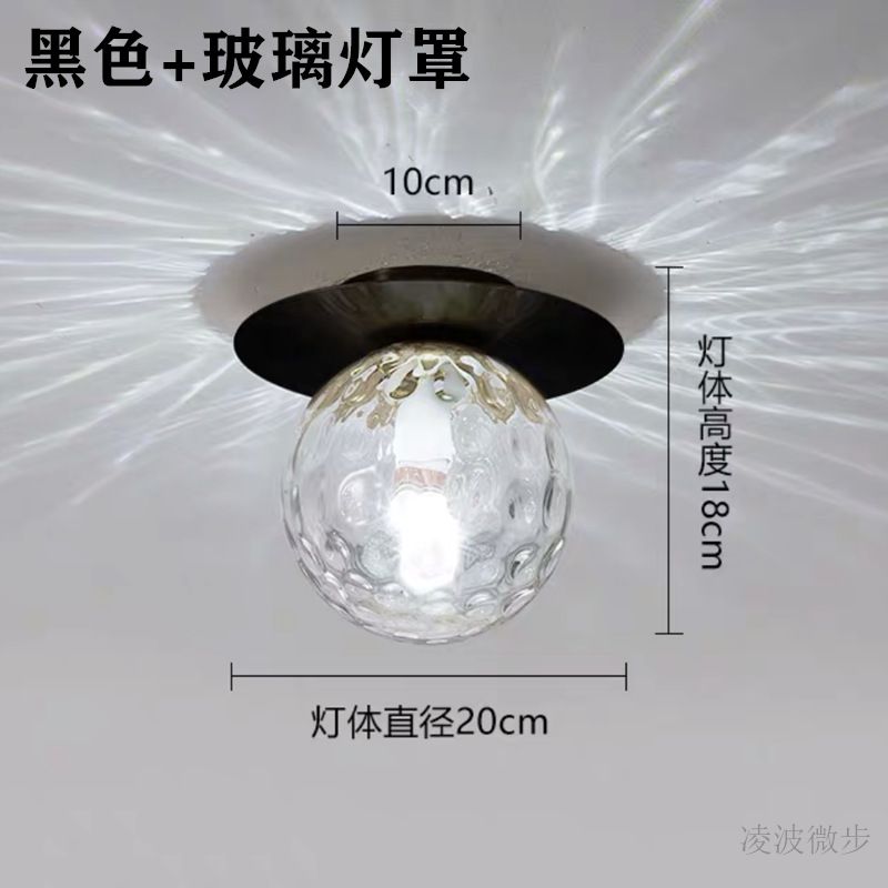 Without Light Source Glass Lampshade