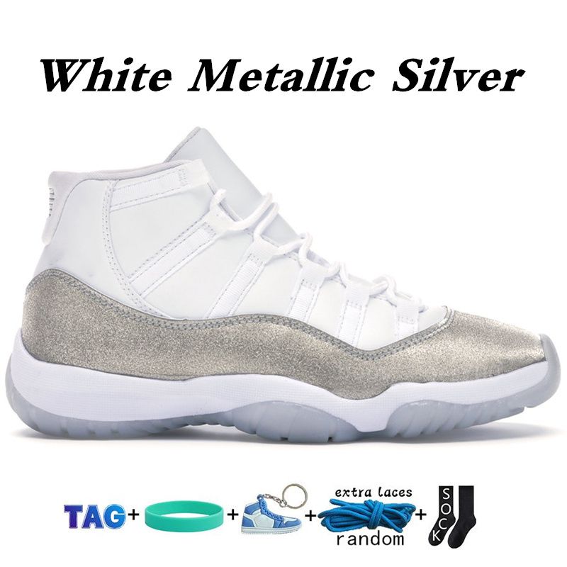 48 Vit metalliskt silver
