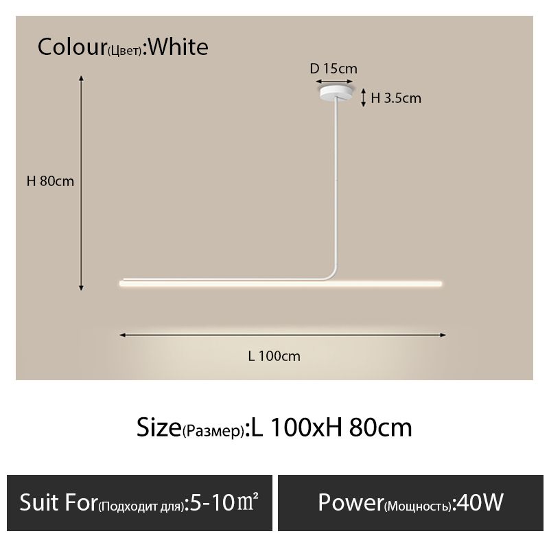 white L100cm Warm White