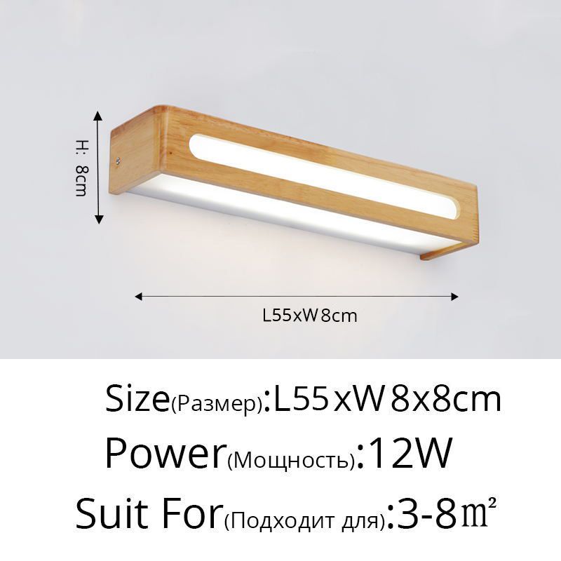 55x8x8cm branco quente sem controle remoto