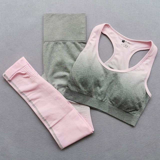 Gray pink 2Pcs Set