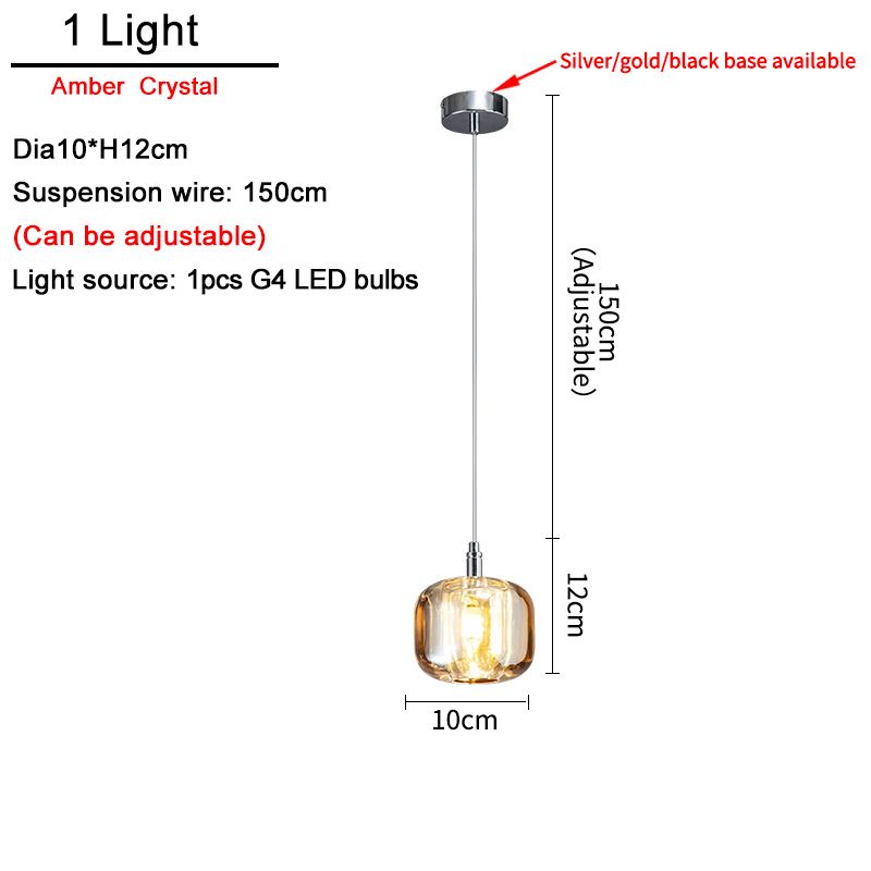 1 licht (barnsteen) koud wit