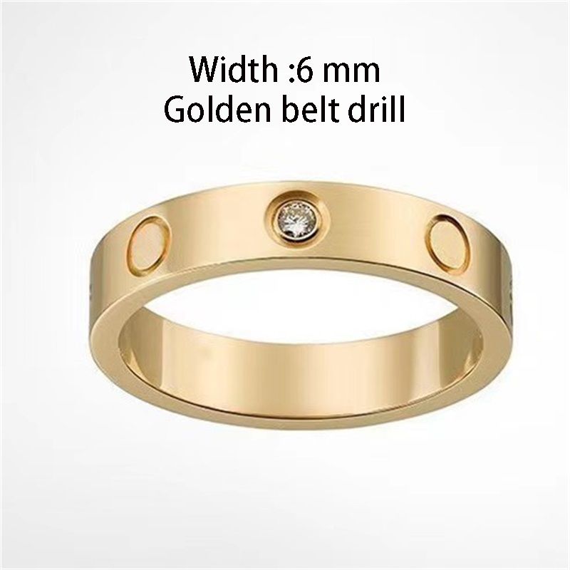 6 mm Gold (mit Diamant)