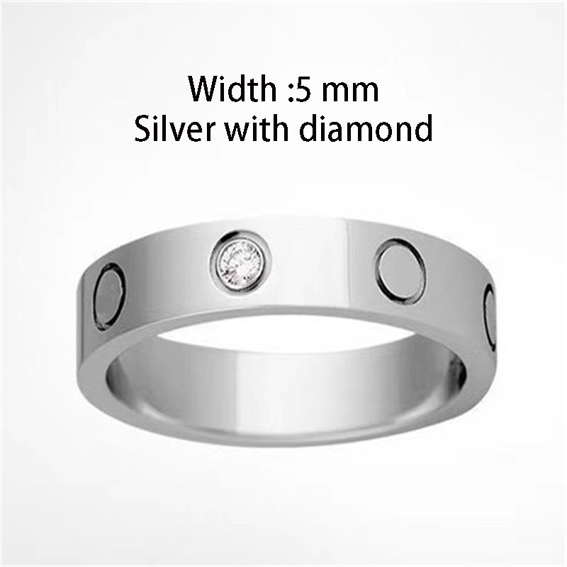 5mm silver (med diamant)